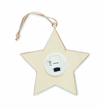 Logo trade promotional gifts picture of: MDF star with light