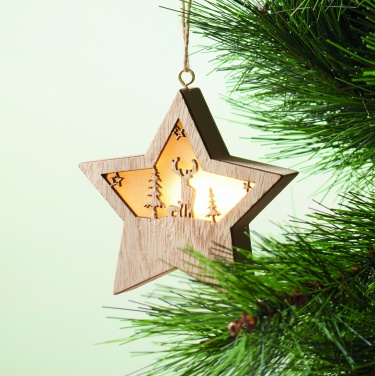 Logotrade promotional merchandise image of: MDF star with light