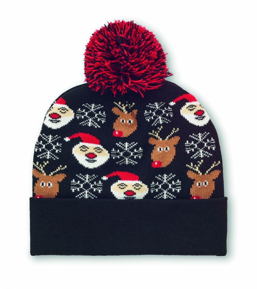 Logo trade business gift photo of: Christmas knitted beanie