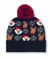 Christmas knitted beanie, Black