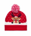 Christmas knitted beanie, Red