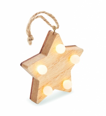 Logotrade promotional giveaways photo of: Wooden weed star with lights