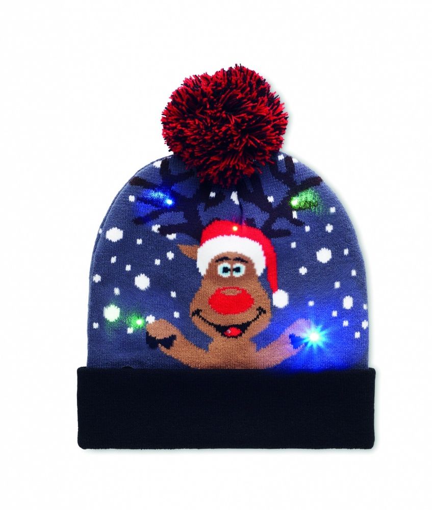 Logotrade advertising product picture of: Christmas knitted beanie LED