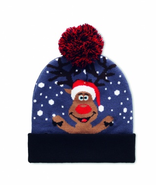 Logotrade promotional item image of: Christmas knitted beanie LED