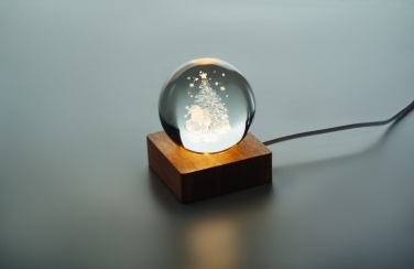 Logotrade promotional item image of: Christmas LED crystal ball