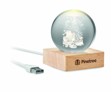 Logotrade promotional item picture of: Christmas LED crystal ball