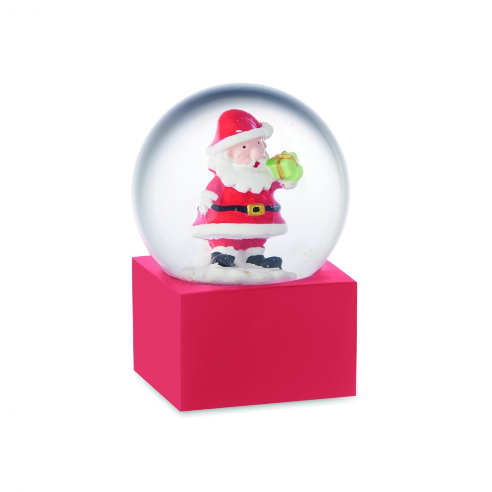 Logo trade corporate gifts image of: Small snow ball glass ornament