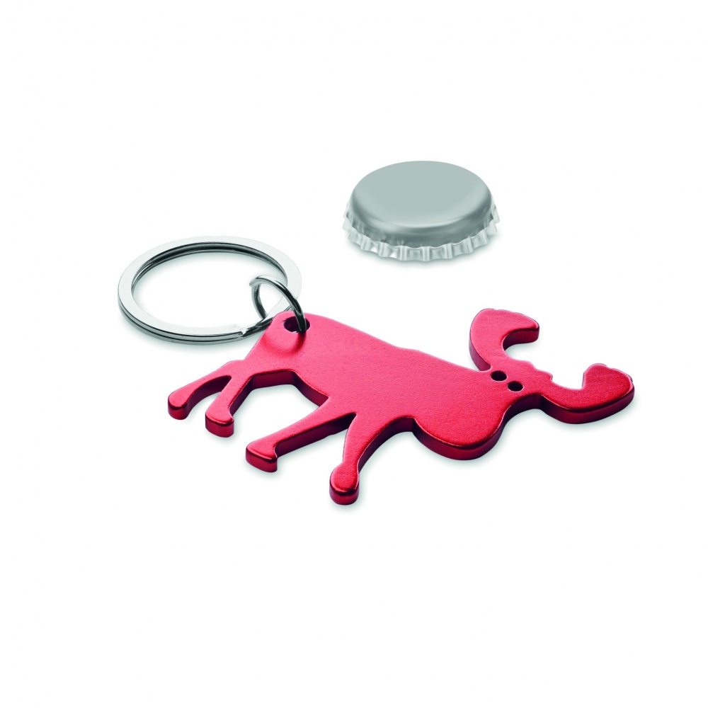 Logotrade promotional merchandise photo of: Recycled aluminium key ring Pori