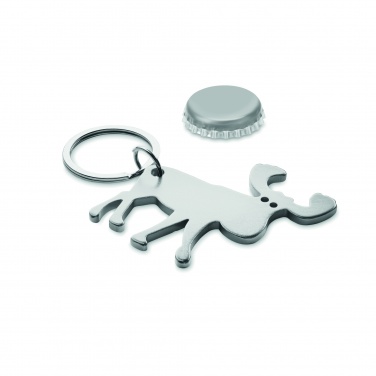 Logo trade promotional products image of: Recycled aluminium key ring Pori