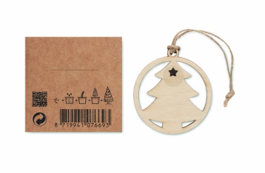 Logo trade promotional products picture of: Wooden tree shape hanger