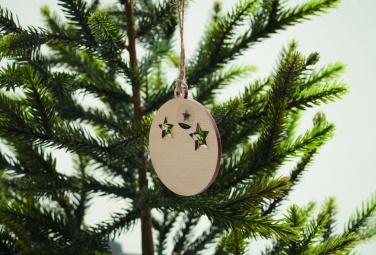 Logotrade promotional gift picture of: Wooden bauble shape hanger