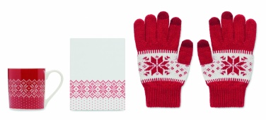 Logotrade promotional item image of: Winter gift mug and gloves set