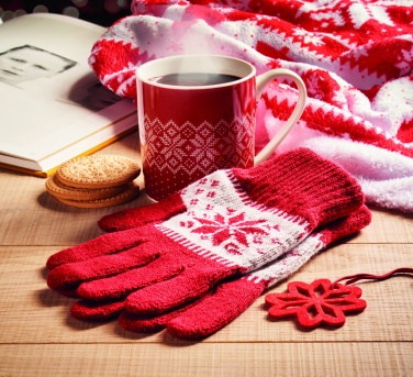 Logotrade promotional giveaways photo of: Winter gift mug and gloves set