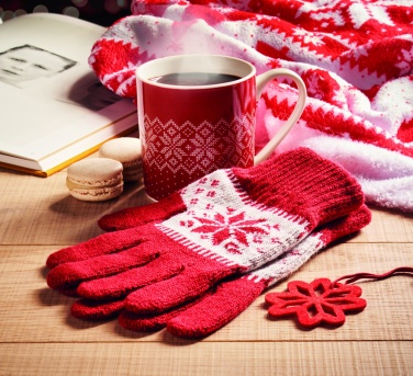 Logotrade promotional giveaway picture of: Winter gift mug and gloves set