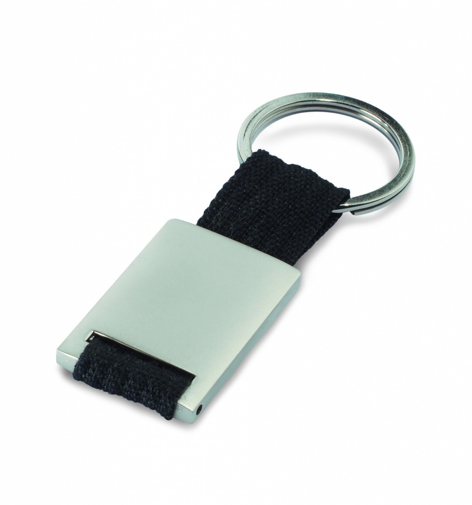 Logo trade promotional products picture of: Metal rectangular key ring Espoo