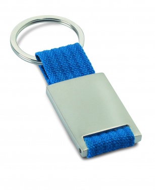 Logo trade promotional merchandise picture of: Metal rectangular key ring Espoo