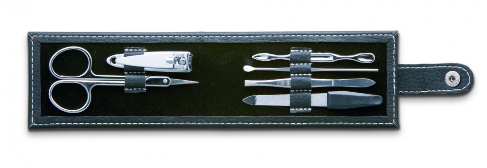 Logo trade promotional merchandise image of: 6-tool manicure set in pouch