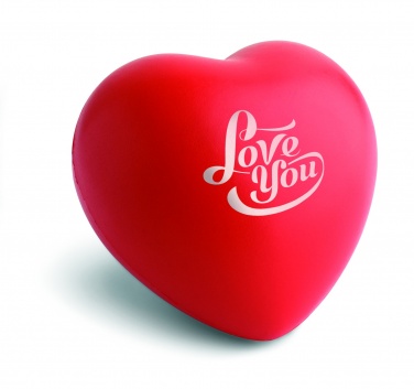 Logo trade promotional gift photo of: Anti-stress heart PU material