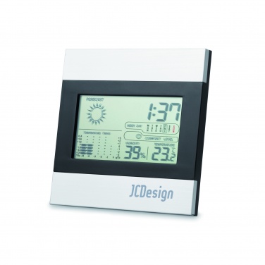 Logo trade corporate gift photo of: Weather station and clock