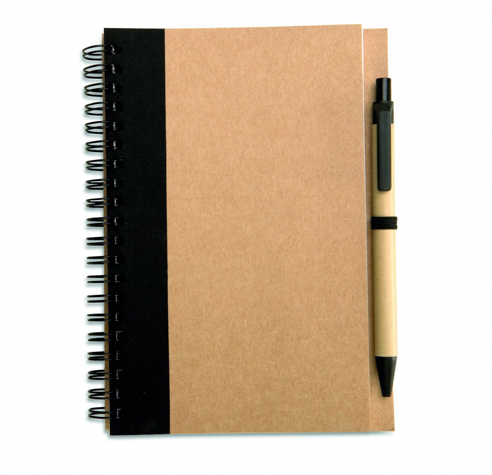 Logotrade promotional items photo of: B6 recycled notebook with pen