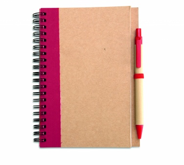 Logo trade promotional items picture of: B6 recycled notebook with pen