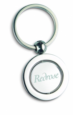 Logo trade advertising products image of: Globe metal key ring