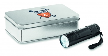 Logotrade promotional merchandise picture of: LED torch in tin box