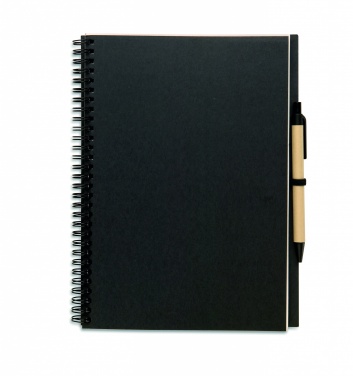 Logotrade promotional item picture of: Recycled notebook with pen