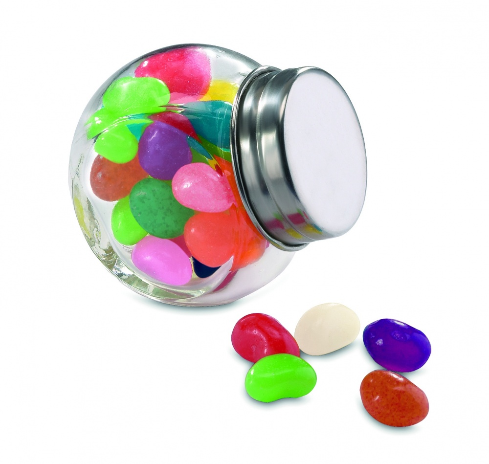 Logo trade promotional products picture of: Glass jar with jelly beans