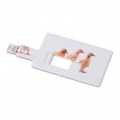 Creditcard. USB flash 32GB, White