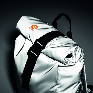 Logo trade promotional gift photo of: Reflective Rolltop backpack