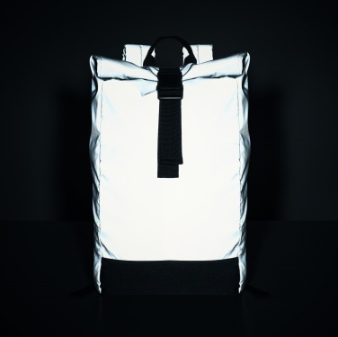 Logotrade promotional items photo of: Reflective Rolltop backpack