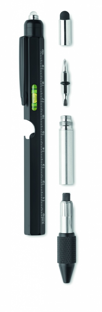 Logo trade promotional products picture of: Spirit level pen with ruler