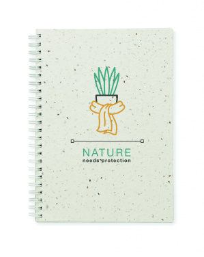 Logotrade promotional product picture of: A5 seed paper cover notebook