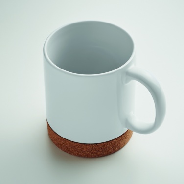 Logo trade promotional product photo of: Sublimation ceramic cork mug