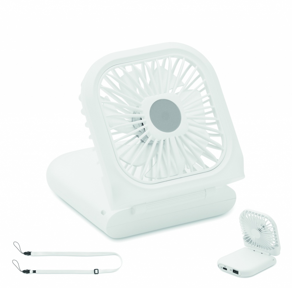 Logo trade promotional giveaway photo of: Portable foldable or desk fan