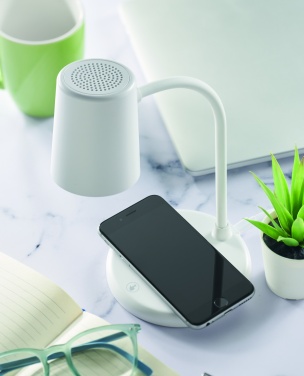 Logo trade advertising products image of: Wireless charger, lamp speaker