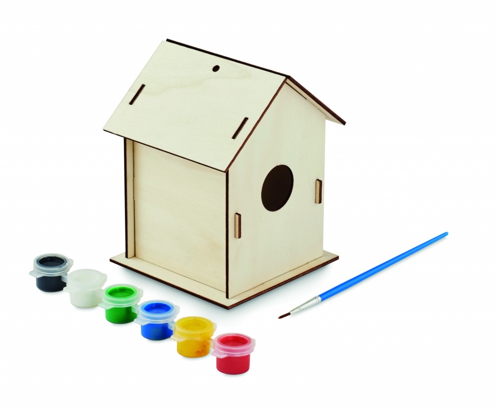 Logo trade promotional items picture of: DIY wooden bird house kit