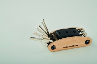 Logo trade corporate gifts image of: Multi tool pocket in bamboo