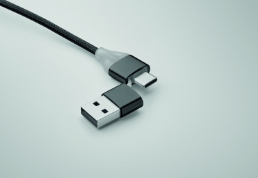 Logo trade advertising products picture of: 4 in 1 charging cable type C