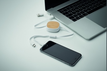 Logo trade corporate gifts picture of: Retractable charging USB cable