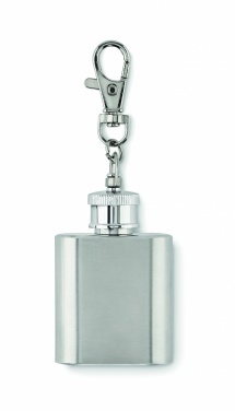 Logo trade promotional giveaways picture of: Hipflask key ring