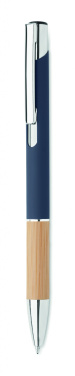 Logo trade promotional products picture of: Ballpoint pen made of aluminum with a bamboo grip