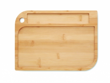 Logo trade promotional merchandise picture of: Meal plate in bamboo