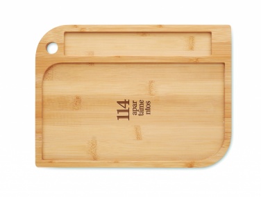 Logo trade promotional giveaway photo of: Meal plate in bamboo