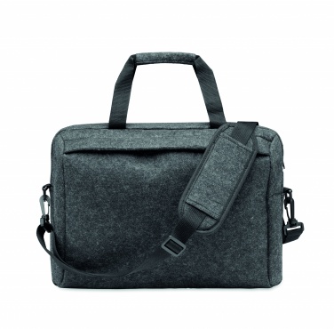 Logo trade promotional giveaway photo of: 15 inch RPET felt laptop bag