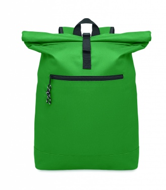 Logo trade advertising products picture of: 600Dpolyester rolltop backpack