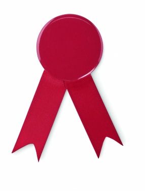 Logo trade promotional items image of: Ribbon style badge pin