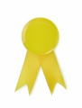 Ribbon style badge pin, Yellow