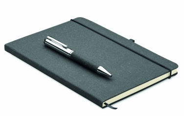 Logotrade promotional item picture of: Recycled leather notebook set